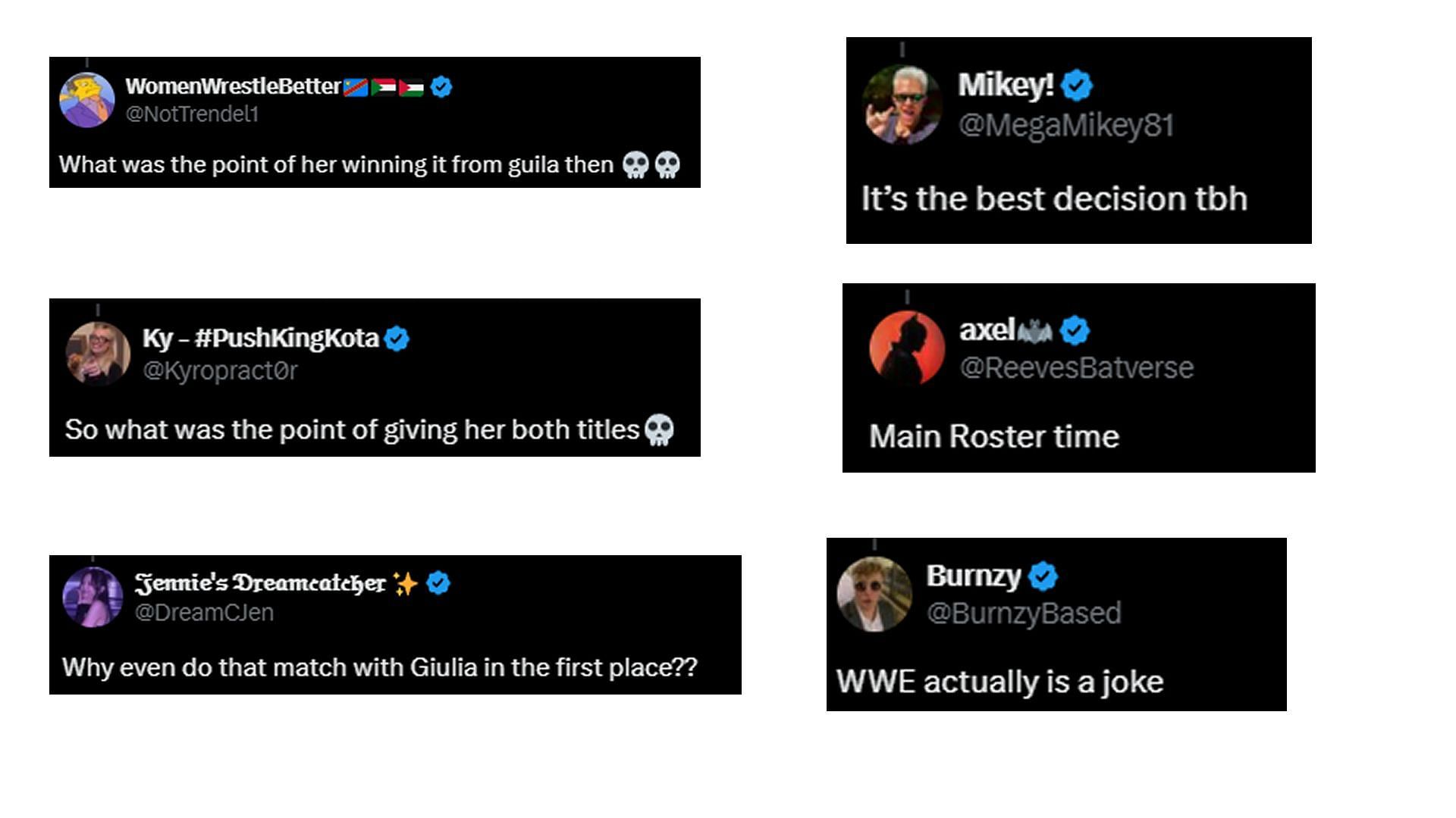 Screengrab of fan reactions (Credit: Fan reactions on X/Twitter)